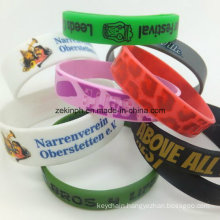 Eco-Friendly Silicon Wristband with Custom Logo for Promotion Gifts